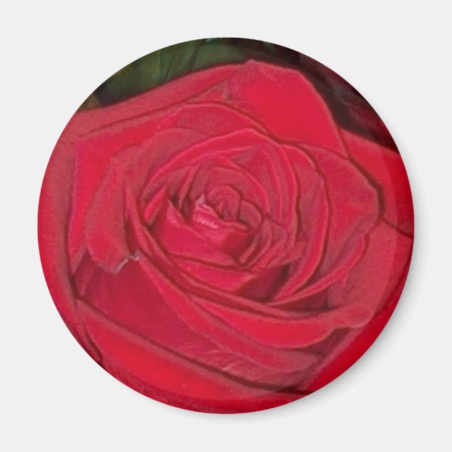 Imán Rosa Rojo Radiante (Frente)