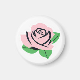 Imán Rosa rosa bebé