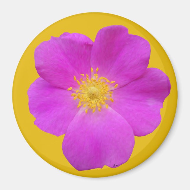 Imán Rosa salvaje 2 (Frente)
