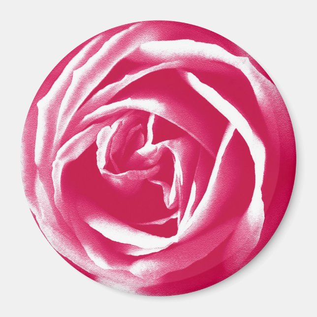 Imán Rosa satinado rosado (Frente)