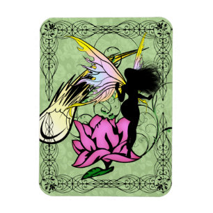 Imán Rosa Sombra Hada
