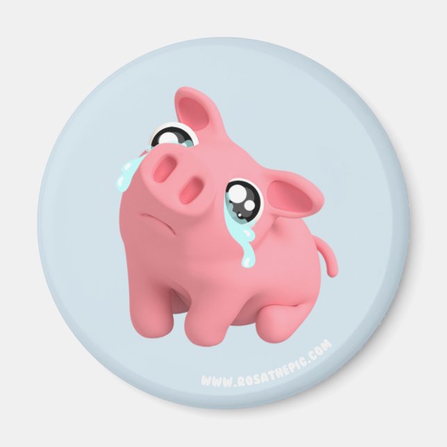 Imán Rosa the Pig is Sad (Frente)