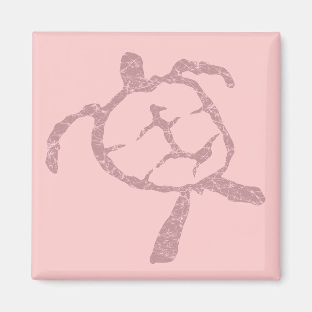 Imán rosa tortuga (Frente)