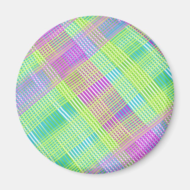 Imán Rosa, verde y azul (Frente)
