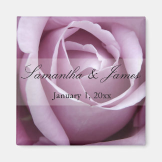 Imán Rosa violeta suave Boda personal