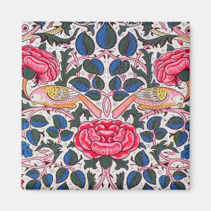 Imán Rosa y pájaro, William Morris