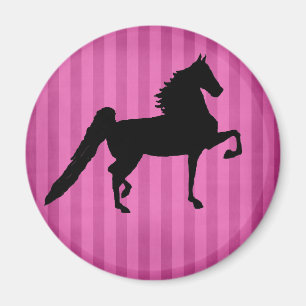 Imán rosado bonito de Saddlebred del americano