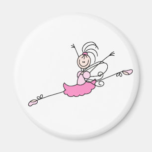 Imán rosado de la bailarina del ángel