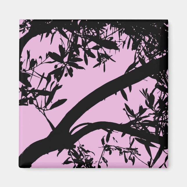 Imán rosado del árbol (Frente)