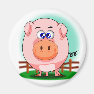 Imán rosado del cerdo
