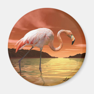Imán rosado del flamenco de la Florida