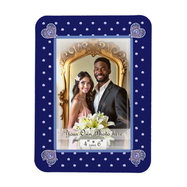 Imán Rosario azul (Vertical)