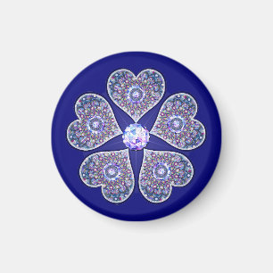 Imán Rosario azul