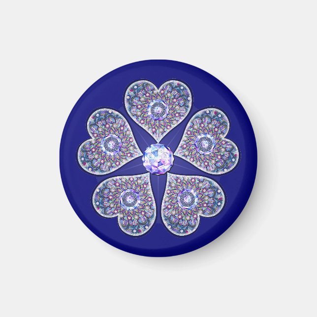 Imán Rosario azul (Frente)