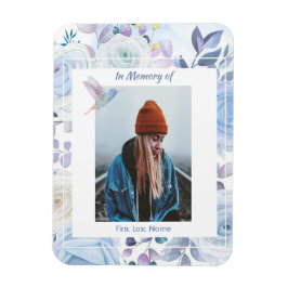 Imán Rosas conmemorativos Keepsake Hummingbird Blue