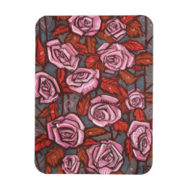 Imán Rosas de otoño florecen flores rusticas Naranja ro