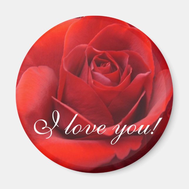 Imán rosas de "Te amo" (Frente)