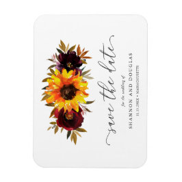 Imán Rosas del girasol Boda de otoño rusa salva la fech