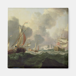 Imán Rosas holandeses y una fragata británica en los