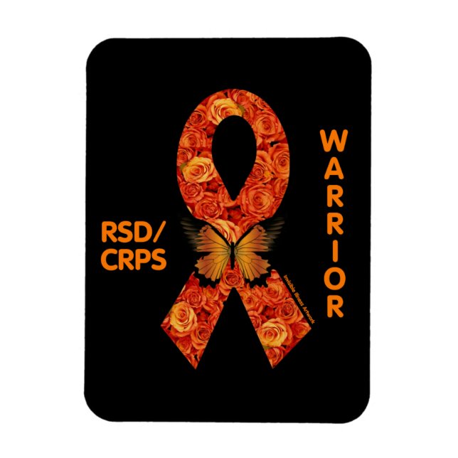 Imán Rosas naranjas/mariposa... RSD/CRPS (Vertical)