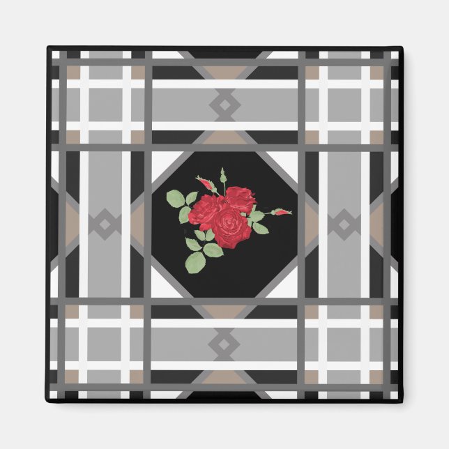 Imán Rosas rojas (Frente)