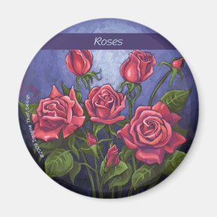 Imán Rosas rojos