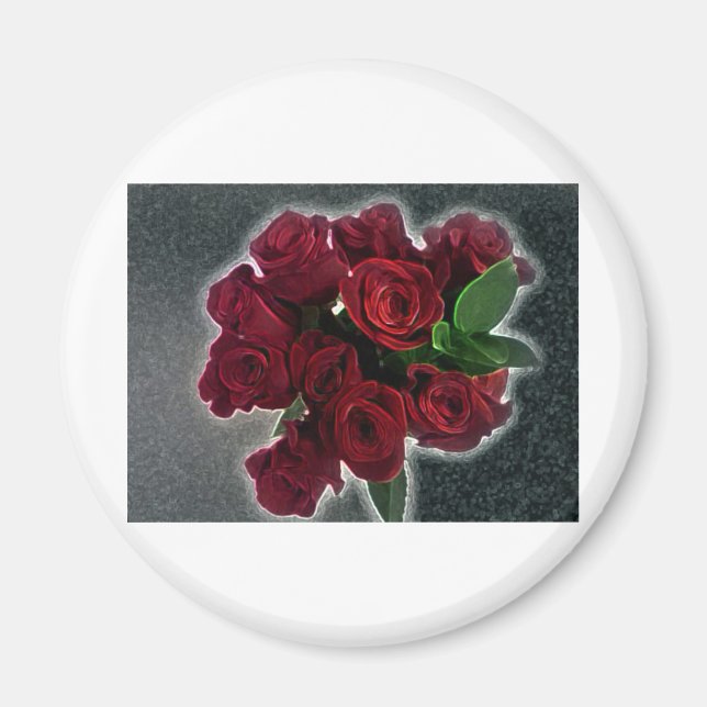 IMÁN ROSAS ROJOS HERMOSOS (Frente)