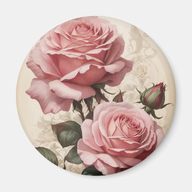 Imán Rosas rosadas (Frente)