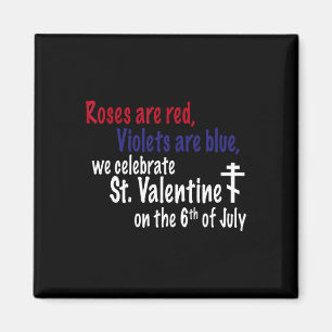 Imán Rosas Son Rojos Feliz Ropa De San Valentín