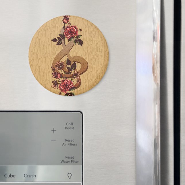 Imán Rosas Treble Clef (In situ (nevera))