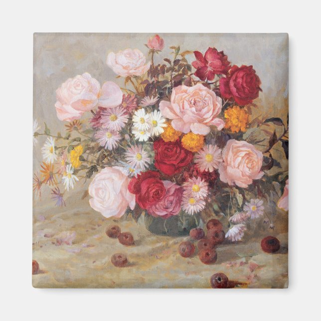 Imán Rosas y Daisies (Frente)