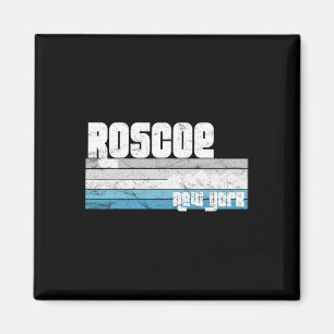 Imán Roscoe Nueva York Ny Vacaciones Retro Esquí Sender