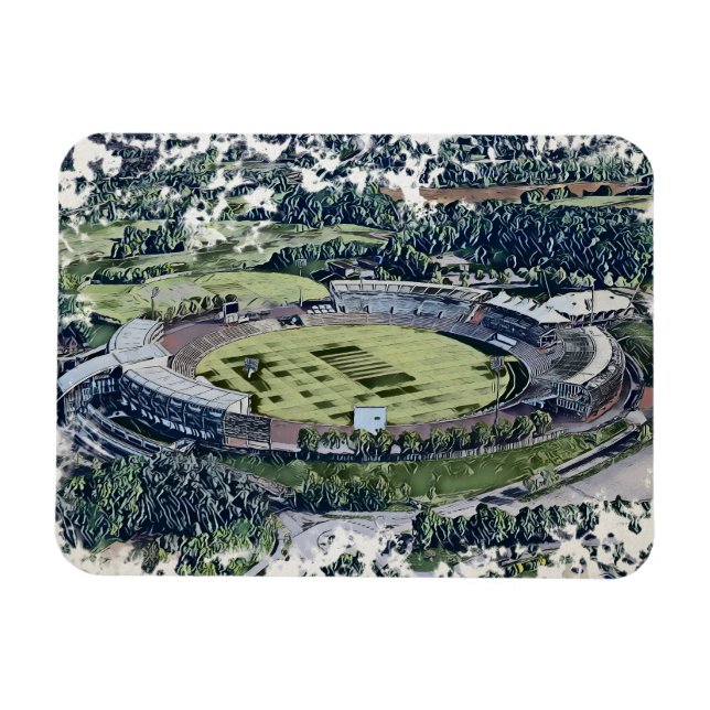 Imán Rose Bowl Southampton Cricket Ground Artistic (Horizontal)