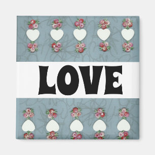 Imán Rosebuds & Hearts Love