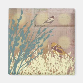 Imán Rosegold Pussy WIllow Bird Magnet