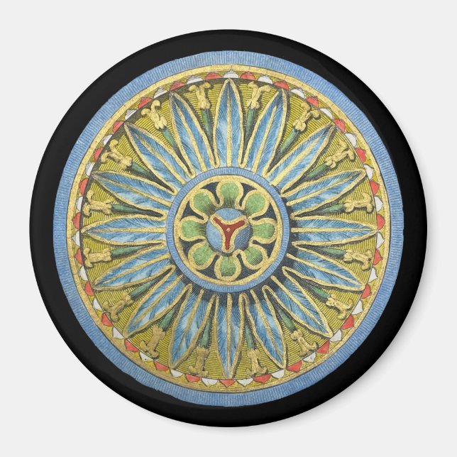 Imán Rosette arquitectónico antiguo n.º 2 (Frente)