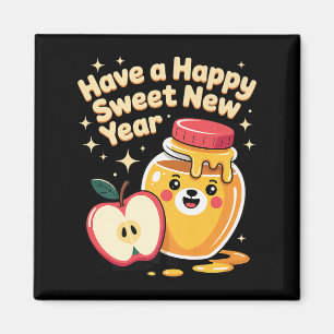 Imán Rosh Hashaná Feliz Año Nuevo Dulce Cariño Oso Judí