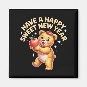 Imán Rosh Hashaná Feliz Año Nuevo Dulce Oso Miel Judio