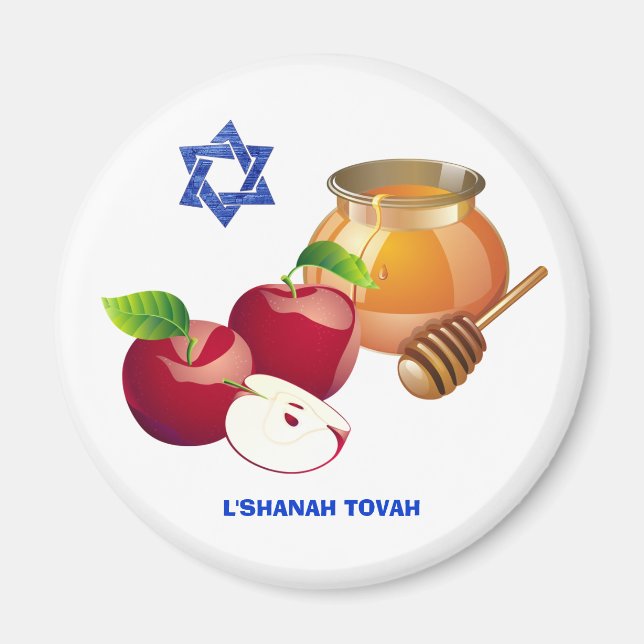 Imán Rosh Hashanah | Regalo de Año Nuevo judío (Frente)