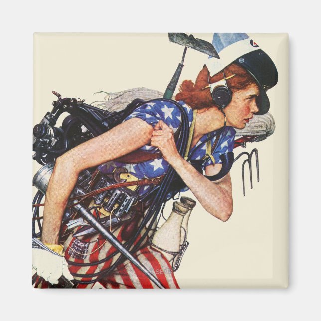 Imán Rosie al rescate (Frente)