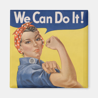 Imán Rosie la Remachadora: Mujeres Fuertes Empoderamien