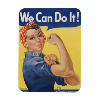 Imán Rosie la Remachadora Mujeres Fuertes en el Lugar d