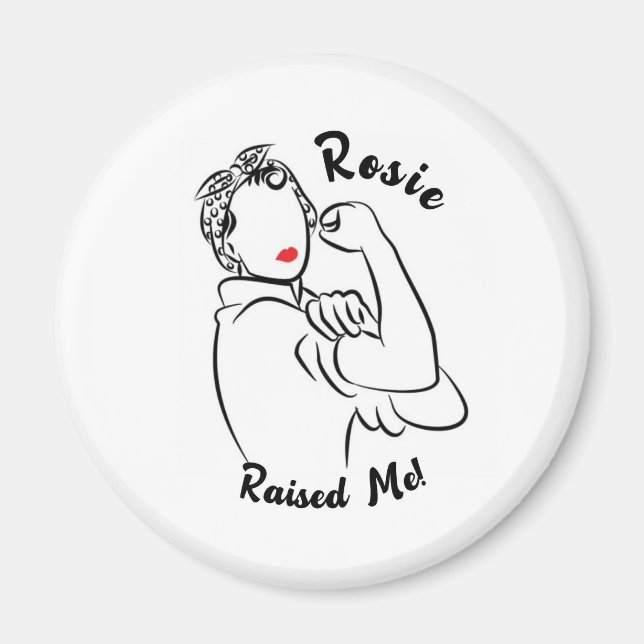 Imán Rosie Raised Década - Imagen de lienzo (Frente)