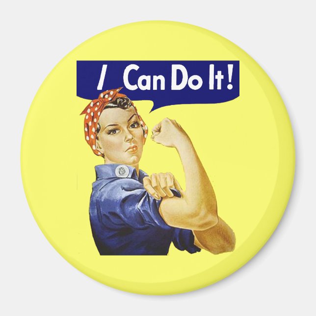 Imán Rosie Riveter - Puedo Hacerlo Magnet (Frente)