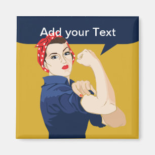 Imán Rosie Riveter Strong Woman