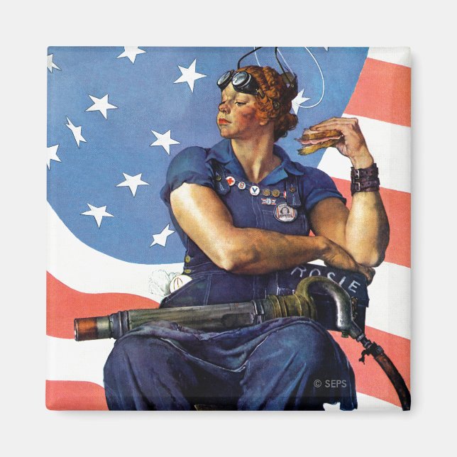 Imán Rosie the Riveter (Frente)