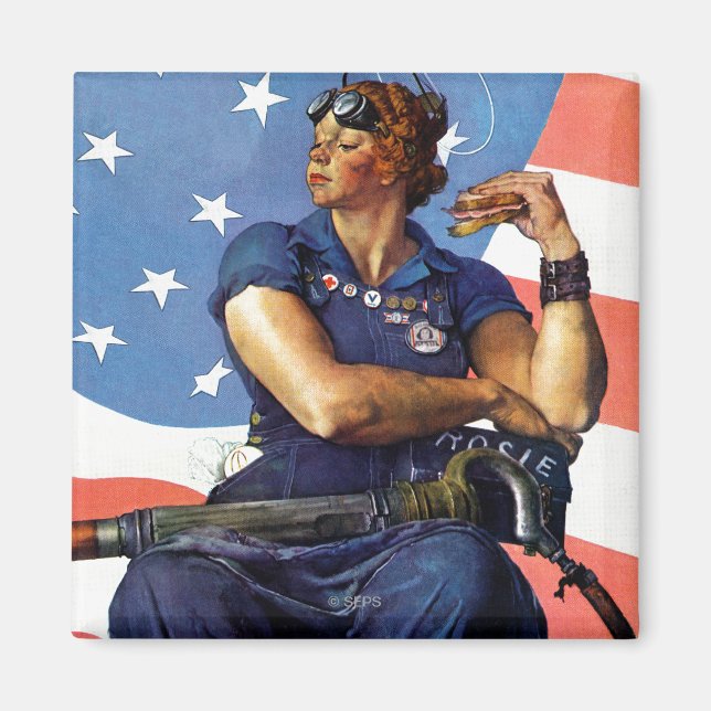 Imán Rosie the Riveter (Frente)