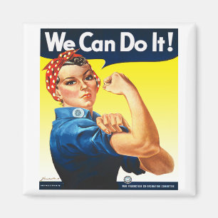 Imán Rosie the Riveter Fridge Magnet