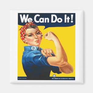 Imán Rosie the Riveter Fridge Magnet