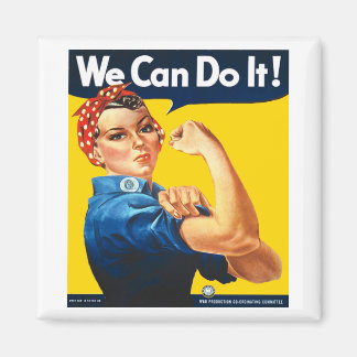 Imán Rosie the Riveter Fridge Magnet